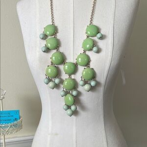 J. Crew Green Enamel Necklace